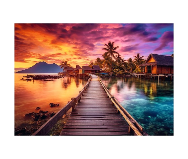 Puzzle trefl 1000 insula paradisului Puzzle trefl 1000 insula paradisului