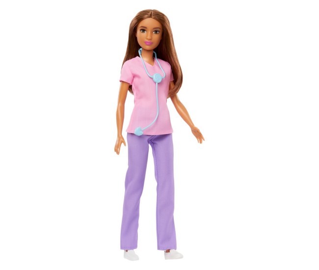 Papusa barbie asistenta medicala satena Papusa barbie asistenta medicala satena