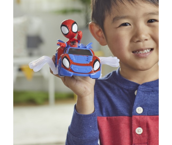 Spidey prietenii extraordinari set masinuta si figurina si accesoriu spidey Spidey prietenii extraordinari set masinuta si figurina si accesoriu spidey