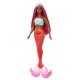 Barbie dreamtropia papusa sirena cu par magenta si coada portocalie Barbie dreamtropia papusa sirena cu par magenta si coada portocalie