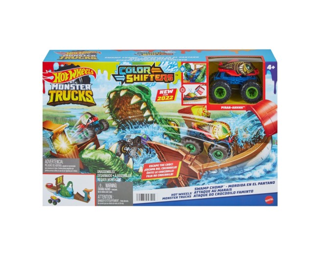 Hot wheels monster truck color shifters atacul crocodilului Hot wheels monster truck color shifters atacul crocodilului