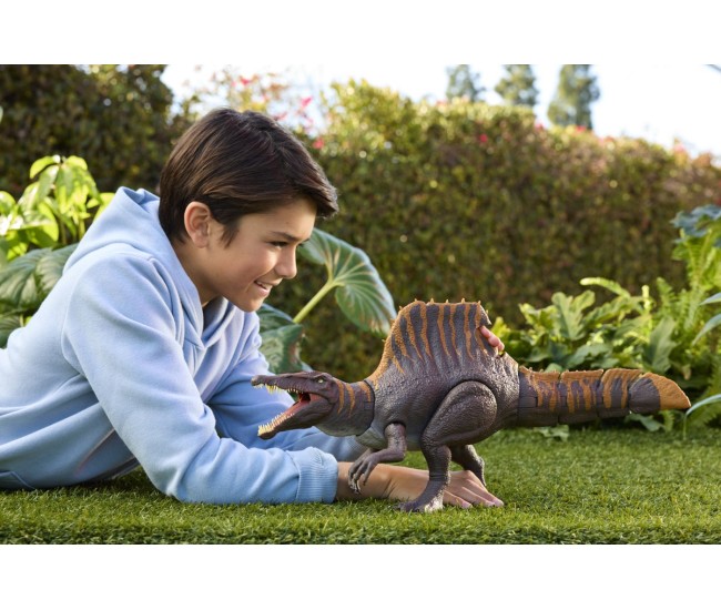 Jurassic world rebirth tail thrasher dinozaur spinosaurus interactiv cu miscari si sunete