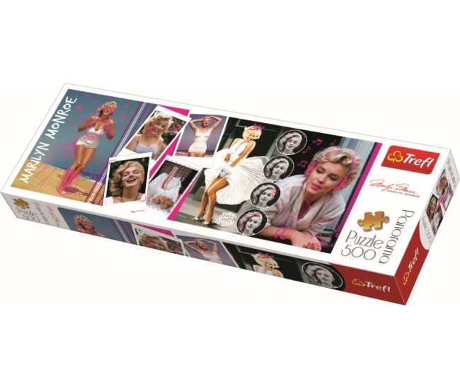 Puzzle trefl panorama 500 colaj marilyn monroe Puzzle trefl panorama 500 colaj marilyn monroe