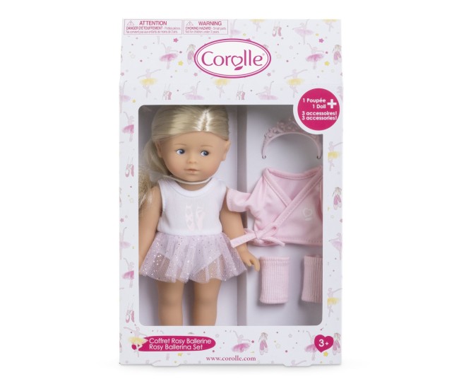 Corolle ltc set papusa rosy balerina cu accesorii 20cm Corolle ltc set papusa rosy balerina cu accesorii 20cm