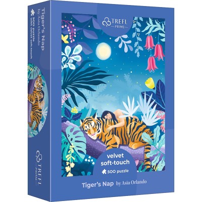 Puzzle trefl uft velvet 500 tigrul dormind