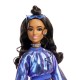 Barbie deluxe style papusa barbie rochie albastru metalizat Barbie deluxe style papusa barbie rochie albastru metalizat