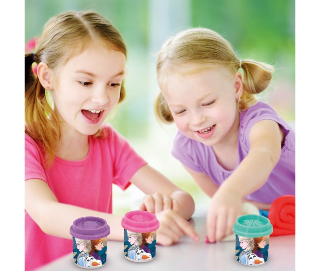 Set 10 borcanase de plastilina frozen in ambalaj de carton Set 10 borcanase de plastilina frozen in ambalaj de carton