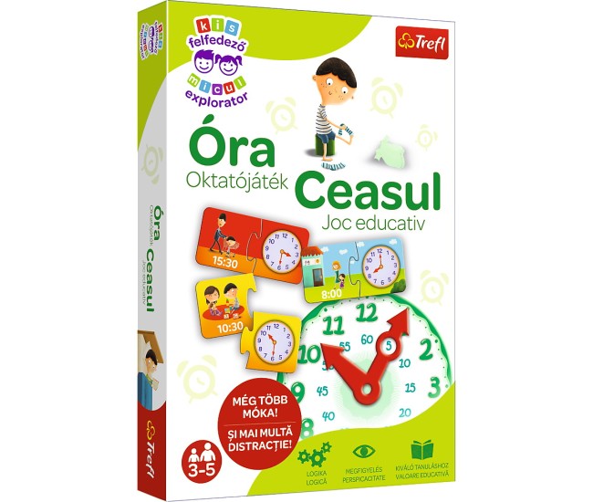 Joc educativ invata ceasul micului explorator Joc educativ invata ceasul micului explorator