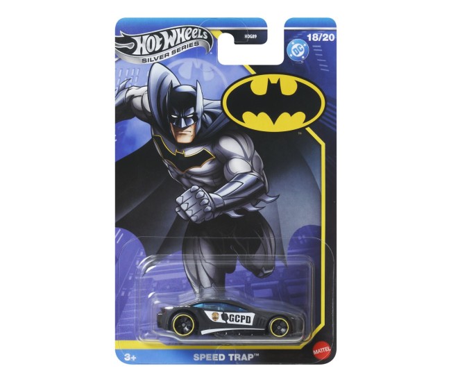 Hot wheels masina metalica tematica batman speed trap scara 1 la 64 Hot wheels masina metalica tematica batman speed trap scara 1 la 64