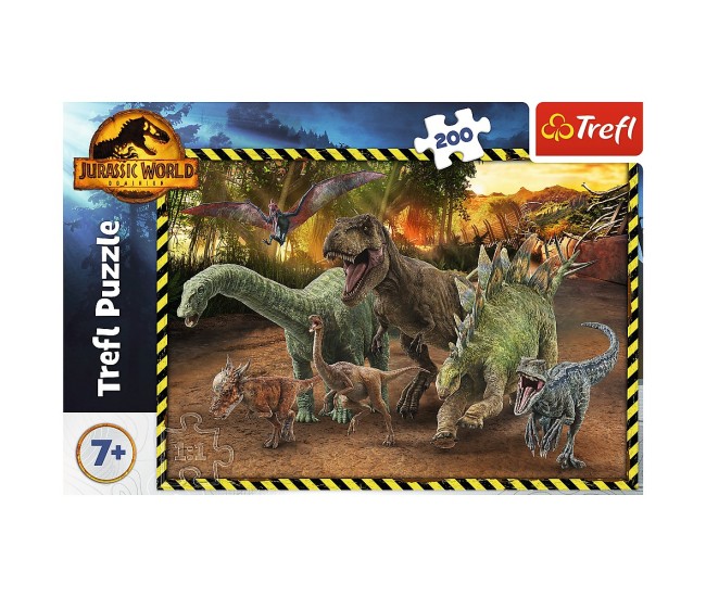 Puzzle trefl 200 jurassic world in parcul jurassic Puzzle trefl 200 jurassic world in parcul jurassic
