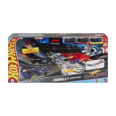 Hot wheels racing cuircuit de curse grand prix formula 1 cu 3 masinute incluse Hot wheels racing cuircuit de curse grand prix formula 1 cu 3 masinute incluse