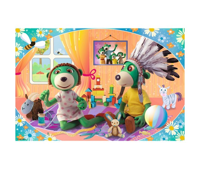 Puzzle trefl 24 maxi treflik familia fericita Puzzle trefl 24 maxi treflik familia fericita