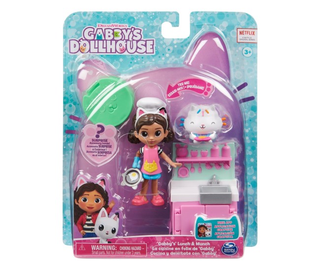 Gabbys dollhouse set papusa 9.7cm cu pisicuta bucataria lui gabby Gabbys dollhouse set papusa 9.7cm cu pisicuta bucataria lui gabby