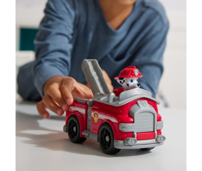 Patrula catelusilor set vehicul de baza masina de pompieri si figurina marshall Patrula catelusilor set vehicul de baza masina de pompieri si figurina marshall