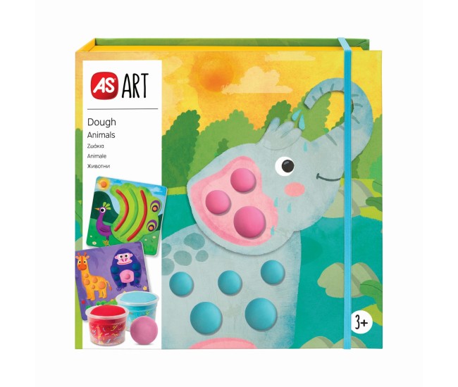 As art set 7 borcanase de plastilina animale As art set 7 borcanase de plastilina animale