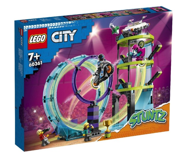 Lego city provocarea suprema de cascadorii pe motocicleta 60361 Lego city provocarea suprema de cascadorii pe motocicleta 60361
