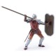 Papo figurina cavaler cu sulita si scut rosu Papo figurina cavaler cu sulita si scut rosu