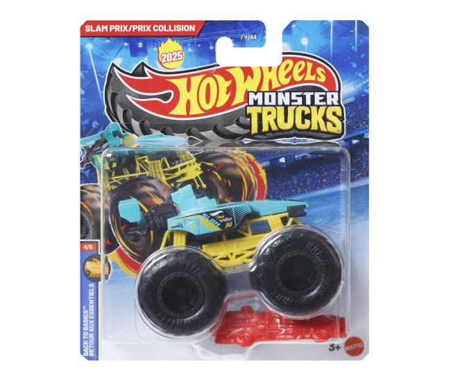 Hot wheels monster truck masinuta slam prix/prix collision scara 1 la 64 Hot wheels monster truck masinuta slam prix/prix collision scara 1 la 64