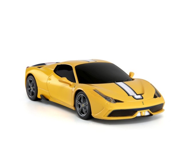 Masina cu telecomanda ferrari 458 speciale a galben cu scara 1 la 24 Masina cu telecomanda ferrari 458 speciale a galben cu scara 1 la 24