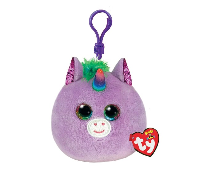 Plus breloc ty 8.5cm squishy beanies unicorn rosette violet Plus breloc ty 8.5cm squishy beanies unicorn rosette violet