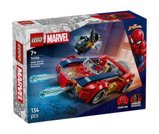 Lego marvel omul paianjen in masina vs wolverine venomizat 76336 Lego marvel omul paianjen in masina vs wolverine venomizat 76336