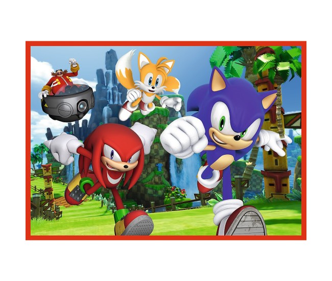 Puzzle trefl 4in1 sonic aventurile lui sonic Puzzle trefl 4in1 sonic aventurile lui sonic
