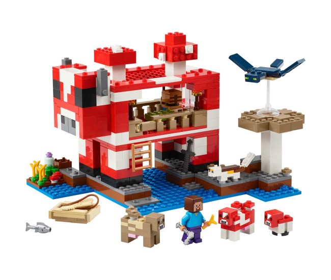 Lego minecraft casa mooshroom 21270