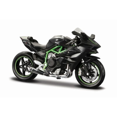 Maisto motocicleta metalica cu stand editie spieciala kawasaki ninja h2r scara 1 la 18