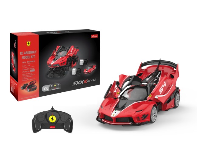 Masinuta construibila cu telecomanda ferrari fxxk evo scara 1 la 18 Masinuta construibila cu telecomanda ferrari fxxk evo scara 1 la 18