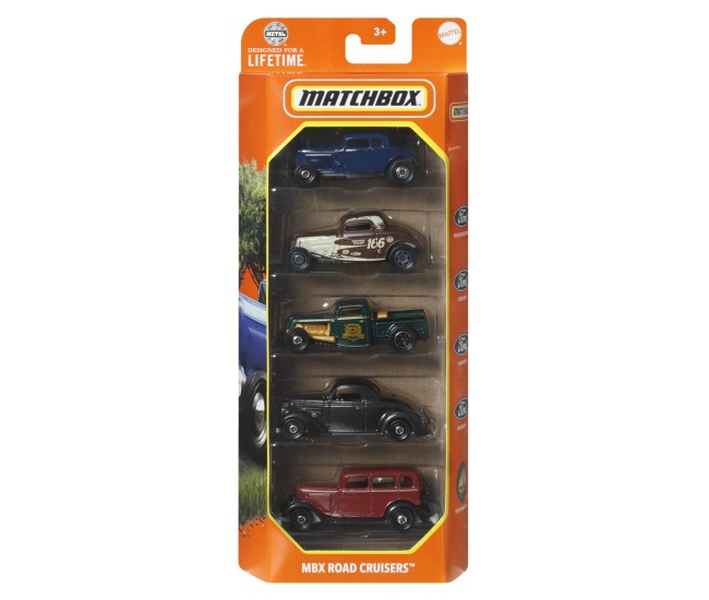 Matchbox set 5 masinute metalice mbx road cruisers scara 1:64 Matchbox set 5 masinute metalice mbx road cruisers scara 1:64