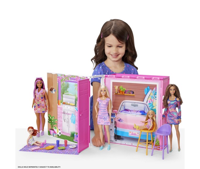 Barbie casa de papusi barbie cu 4 zone pliabila Barbie casa de papusi barbie cu 4 zone pliabila
