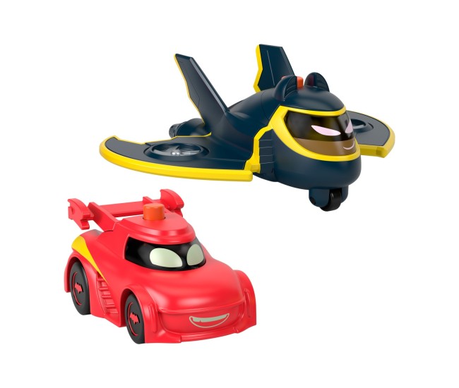 Fisher price batwheels set 2 masinute cu lumini redbird si batwing scara 1:55 Fisher price batwheels set 2 masinute cu lumini redbird si batwing scara 1:55