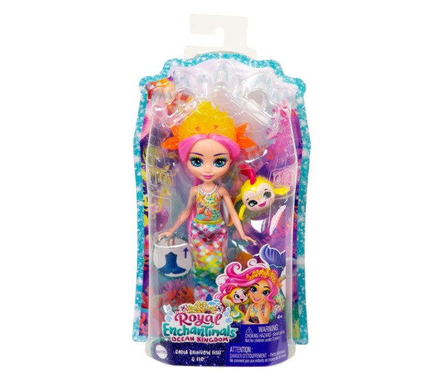 Enchantimals papusi si animalute radia rainbow fish si flo Enchantimals papusi si animalute radia rainbow fish si flo