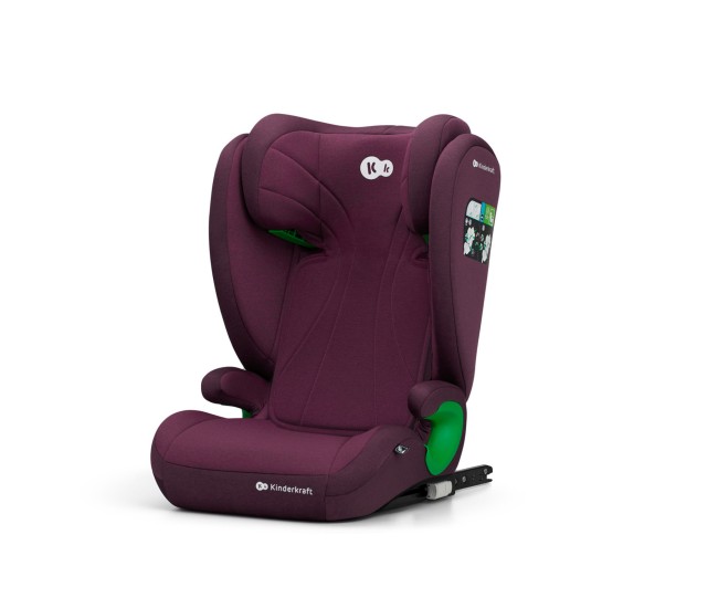 Scaun auto kinderkraft junior fix2, i-size 100-150 cm, cherry red