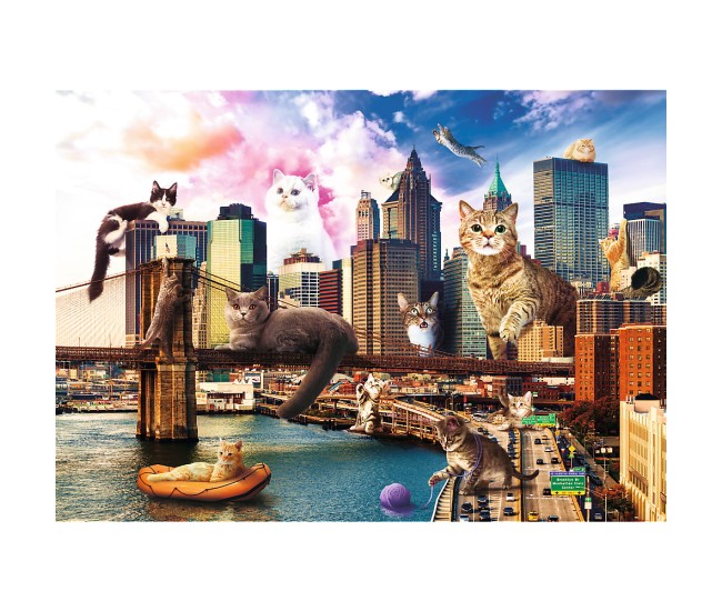 Puzzle trefl 1000 pisicute la new york Puzzle trefl 1000 pisicute la new york