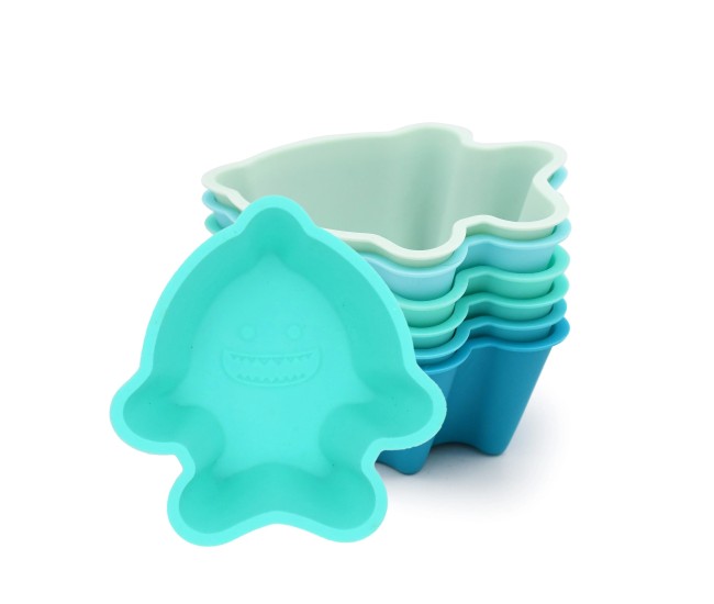 Set 6 forme de gatit silicon, melii, model rechin Set 6 forme de gatit silicon, melii, model rechin
