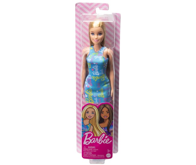 Papusa barbie blonda cu rochita albastra Papusa barbie blonda cu rochita albastra