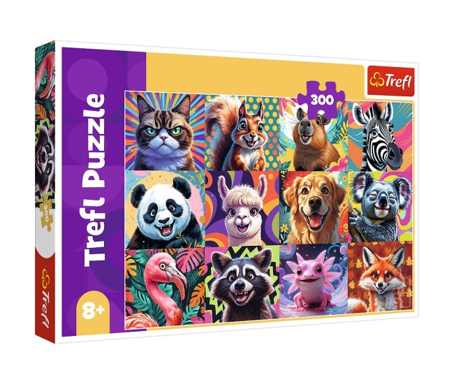 Puzzle trefl 300 portrete amuzante de animale Puzzle trefl 300 portrete amuzante de animale