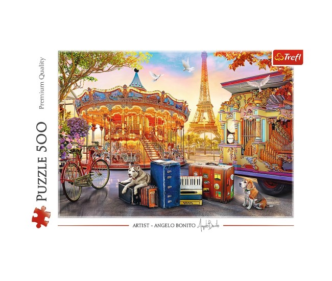Puzzle trefl 500 sarbatoare in paris Puzzle trefl 500 sarbatoare in paris