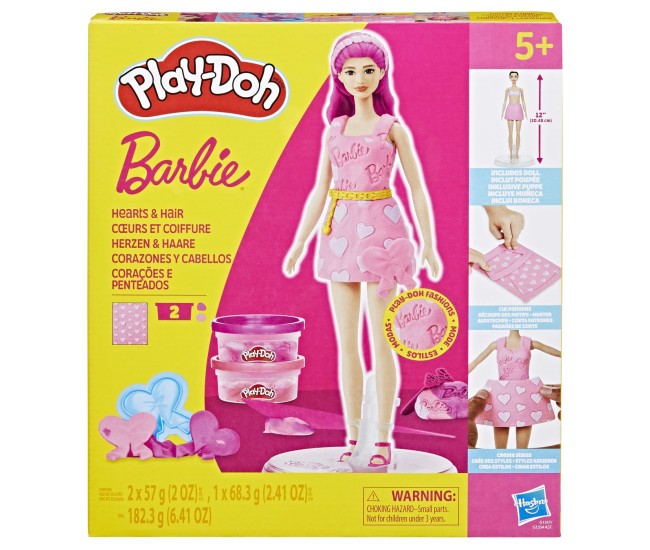 Play doh barbie set plastelina inimioare si par Play doh barbie set plastelina inimioare si par