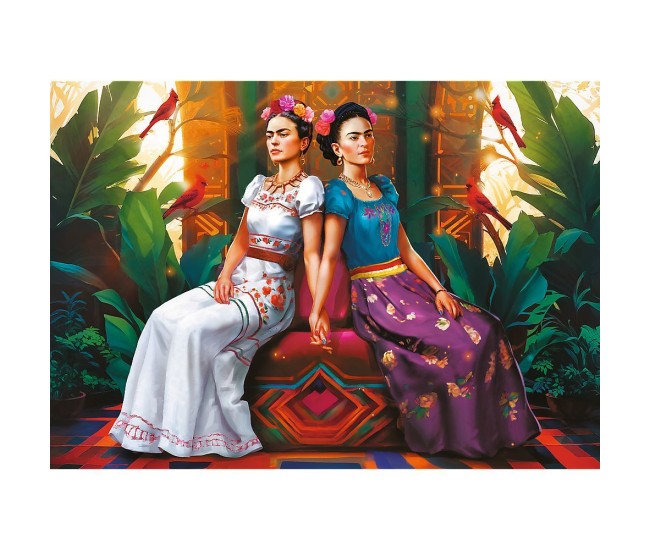 Puzzle trefl 1000 premium plus frida kahlo doua fete