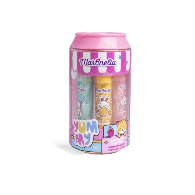 Martinelia yummy set 3 balsamuri de buze in forma de cutie de suc