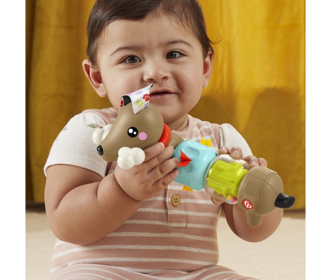 Fisher price jucarie catelus de activitate pentru bebelusi click and spin Fisher price jucarie catelus de activitate pentru bebelusi click and spin