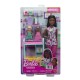 Barbie set de joaca papusa barbie bruneta face cariera medic pediatru