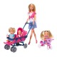 Set papusa steffi cu 3 bebelusi si accesorii Set papusa steffi cu 3 bebelusi si accesorii