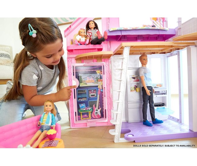 Papusa barbie casa malibu