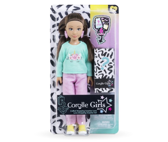 Corolle set cumparaturi surpriza papusa luna 28cm Corolle set cumparaturi surpriza papusa luna 28cm