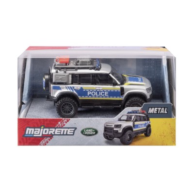 Majorette masina metalica de politie land rover defender scara 1 la 43 Majorette masina metalica de politie land rover defender scara 1 la 43