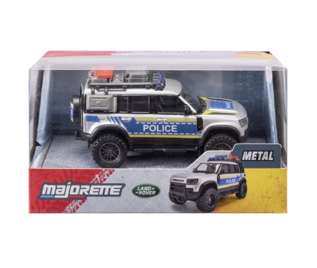 Majorette masina metalica de politie land rover defender scara 1 la 43 Majorette masina metalica de politie land rover defender scara 1 la 43