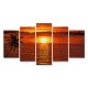 Kit pictura pe numere schipper apus in caraibe, 5 tablouri Kit pictura pe numere schipper apus in caraibe, 5 tablouri